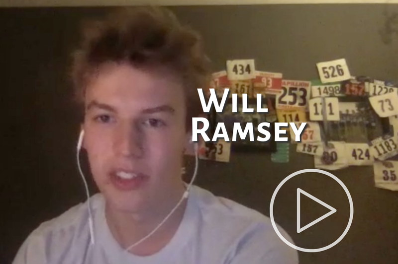 Link to Will Ramsey's interview. He speaks to the camera, almost smiling.